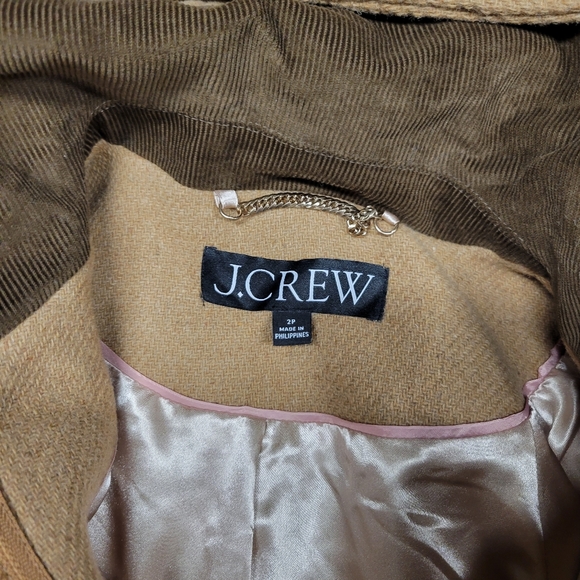 J. Crew Stowe Parka in Italian Stadium Cloth Camel Brown Wool 2 P XS - Picture 7 of 10